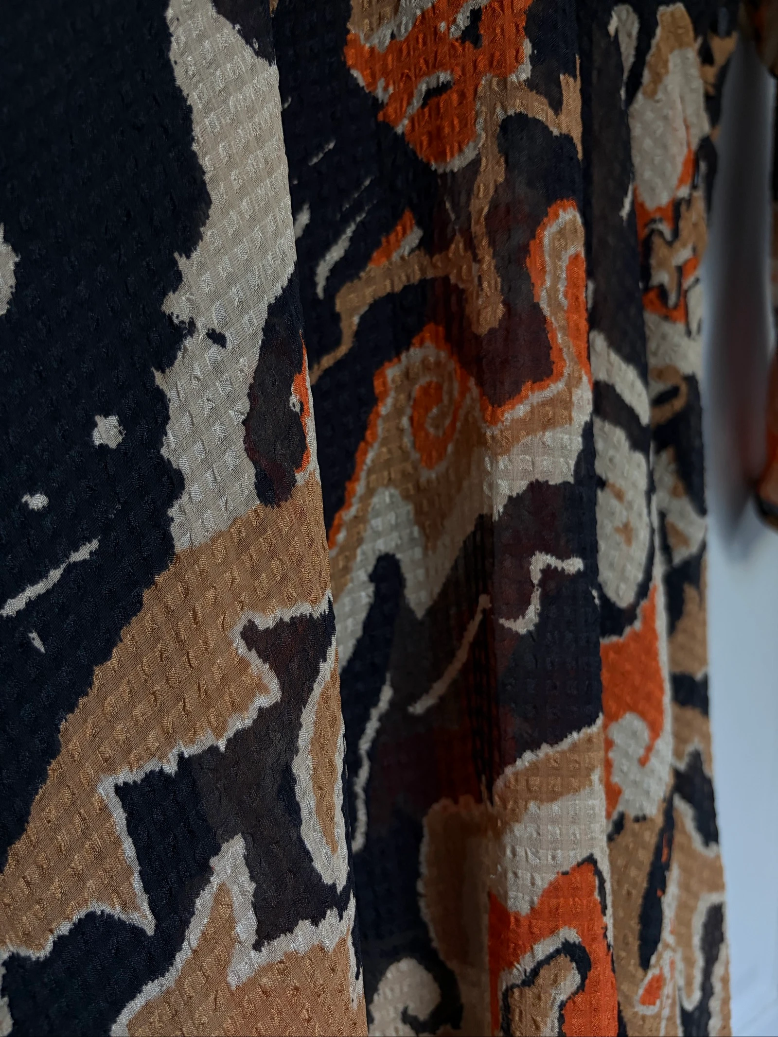 Mango asymmetrische lange jurk met bohemien print – XS – photo 6